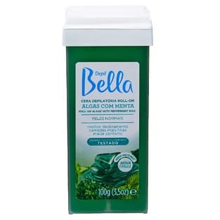 Cera Depilatória Roll-on Depil Bella 100g Algas e Menta