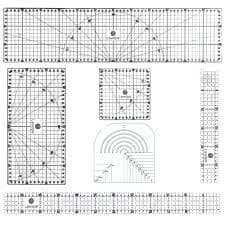Réguas  para patchwork quilting modelagem