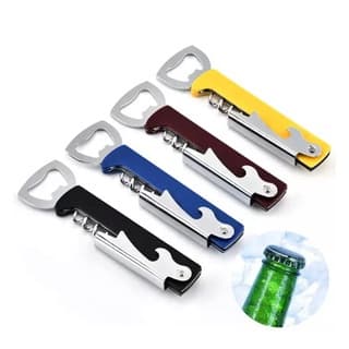 Abridor Garrafa Cerveja Saca Rolha Vinho Aço Inox Multiuso