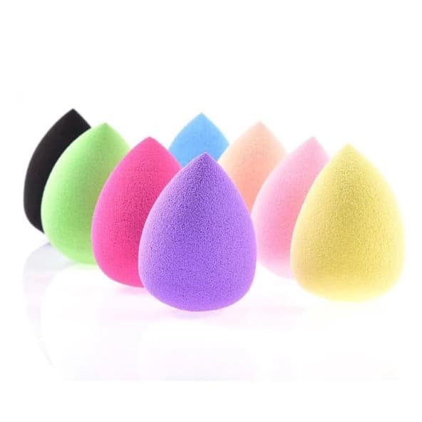 Kit Com 5 Esponja Maquiagem Tipo Blender P/ Base,Corretivo - Esponja Maquiagem Gota Top