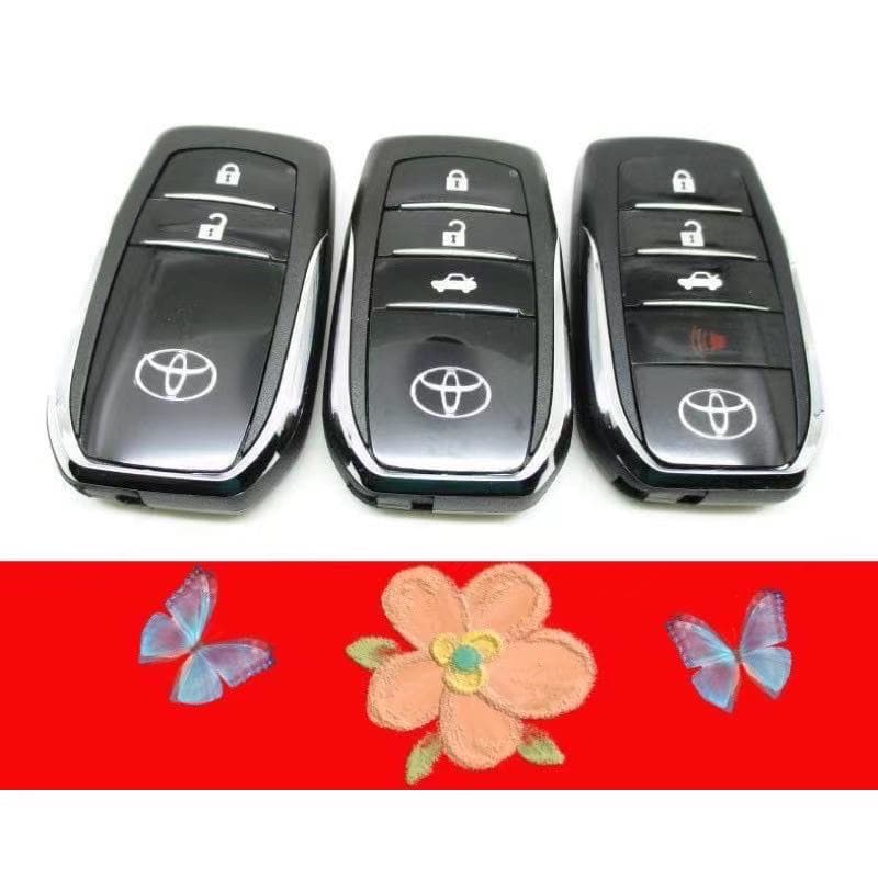Toyota Modificado Elegante Escudo De Chave Inteligente De 2/3/4 Botões Para Substituir A Caixa De Entrada Sem HILUX CAMR