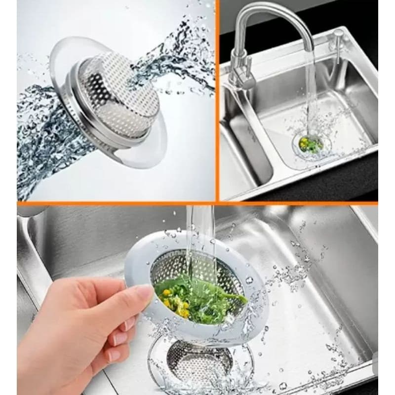 Ralo de Pia Inox para Válvula Americana 9cm - 1 unidade