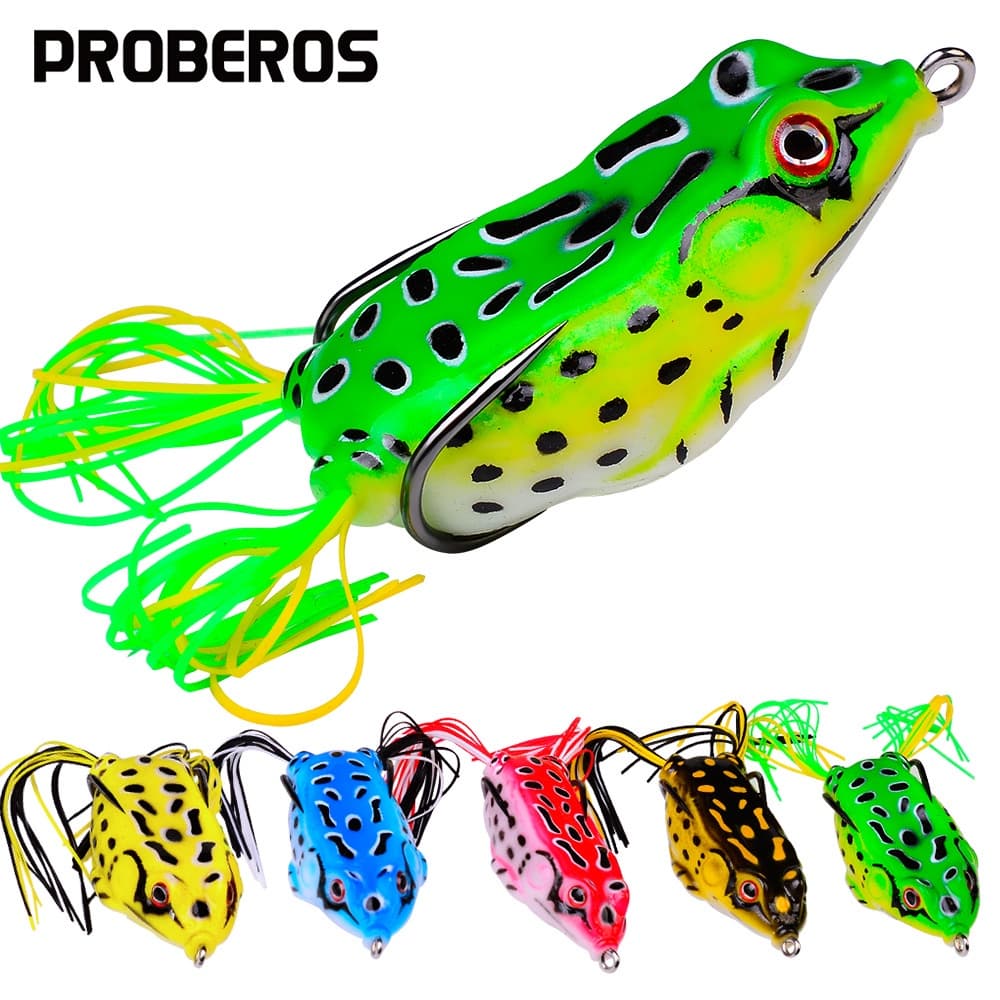 isca artificial(1 Pç) isca de sapo Novo Estilo 5 Cores Thunder Frog Com Gancho 6.3g/10g/13g Material De Pesca