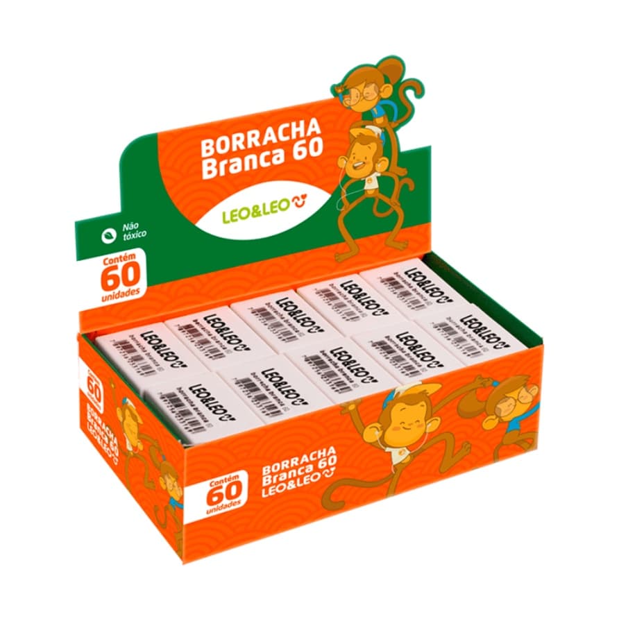 Borracha De Apagar N:60 Escolar  Caixa Com 20 Unidades