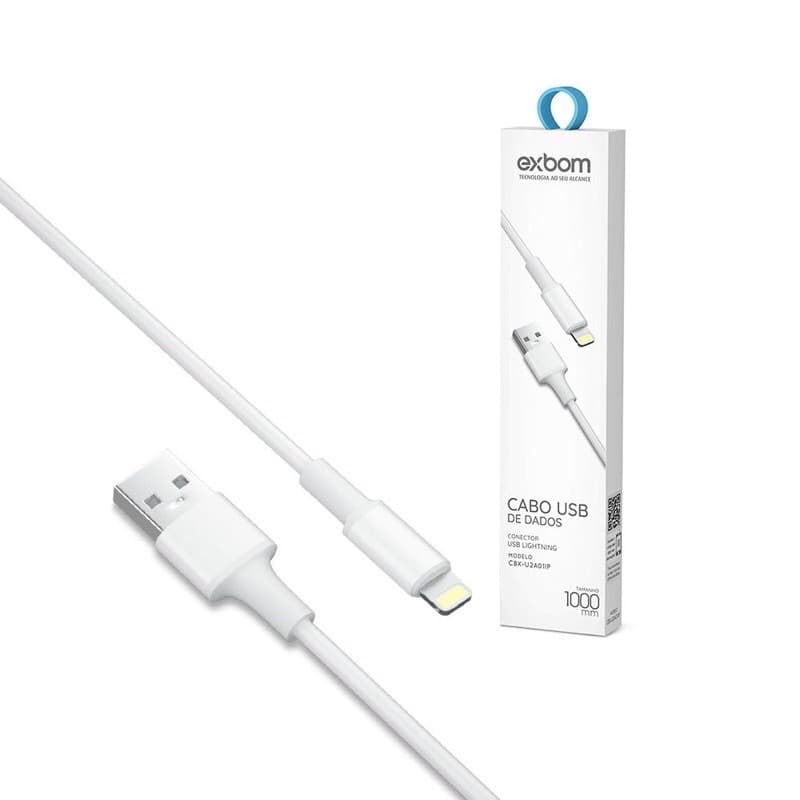 Cabo Exbom 2.4a Usb Ios/v8/tipo-c