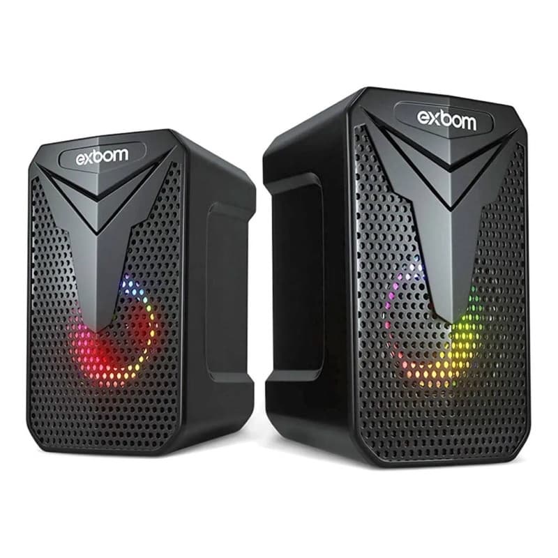 Caixa De Som Subwoofer Gamer Para Pc Notebook Potente Usb P2 EXBOM cs-c54