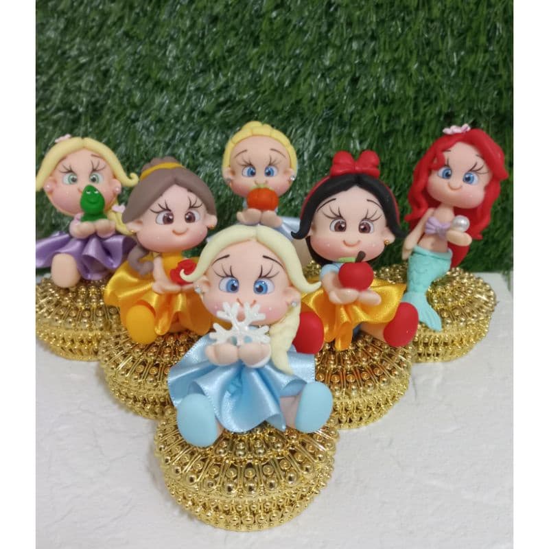 5 porta jóias Princesas biscuit Festa Envio 15 dias úteis.