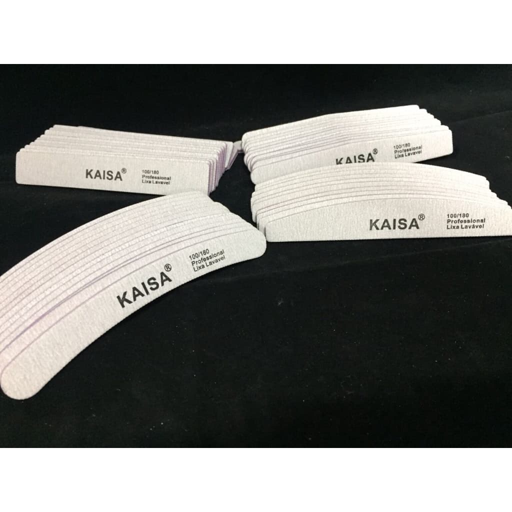 Lixa 100/180 Kaisa Lavável - Para Unhas De Gel