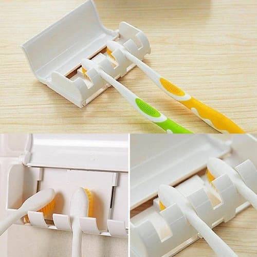 Dispenser Para Pasta De Dente Com Suporte Para Escovas