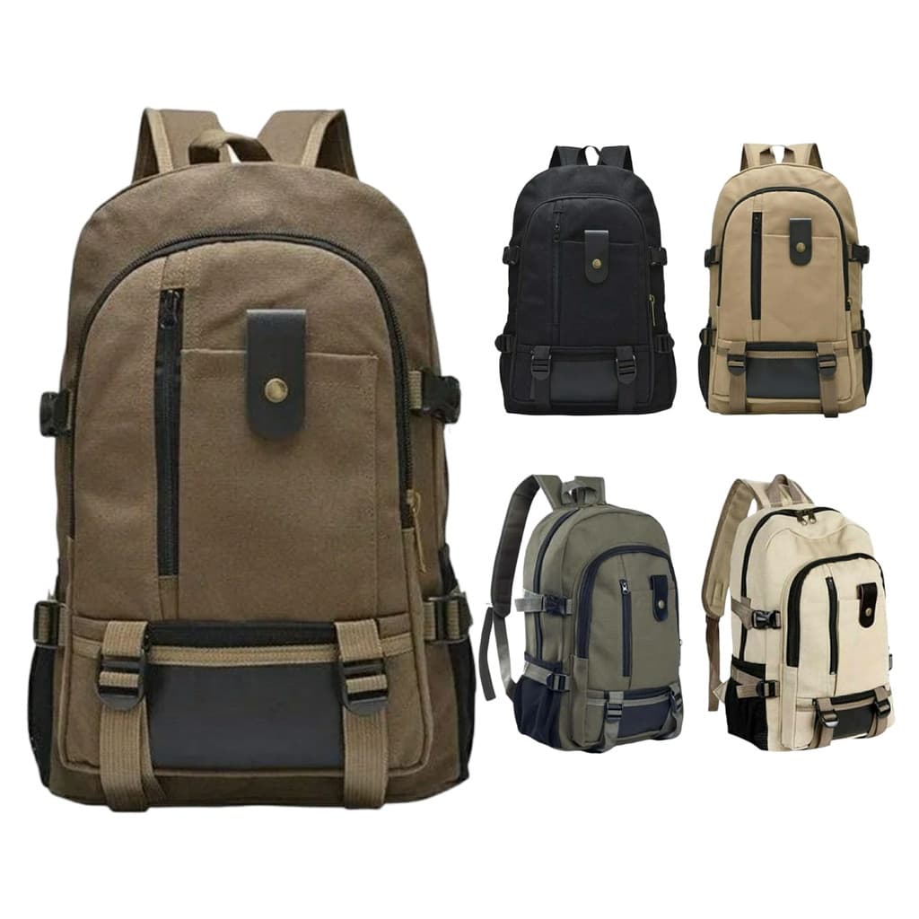 Mochila de Lona Unisex Escolar Trabalho Casual QL096