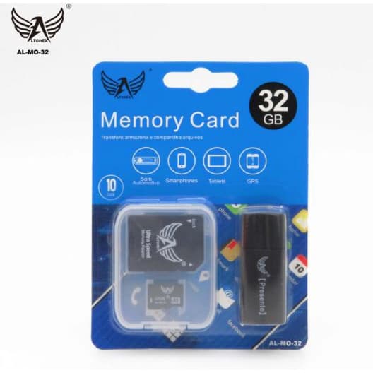 kit 10/6 cartão de memória 32GB altomex AL-MO-32