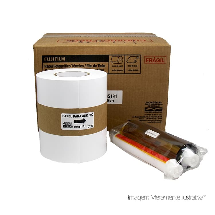 Papel e Ribbon Fujifilm ASK 300 10x15