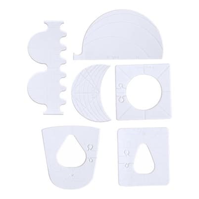 6pcs Quilting Modelo Acrílico Quilting Réguas