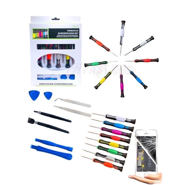 Kit Mini Jogo Chave Celular Óculos Notebook 15 Peças