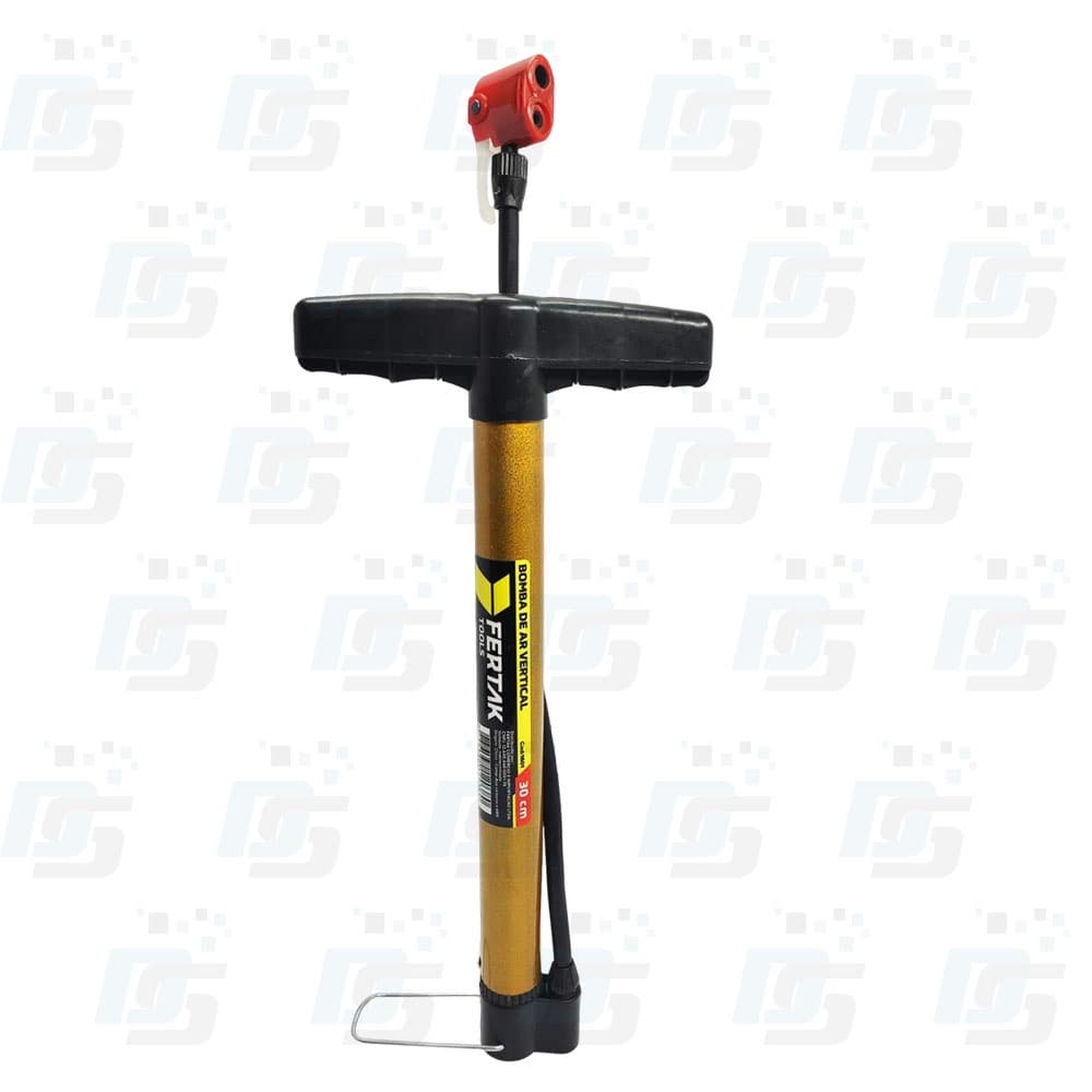 Bomba de Ar Manual Encher Pneu Bike Bicicleta Bico Duplo 30 cm Fertak 1601