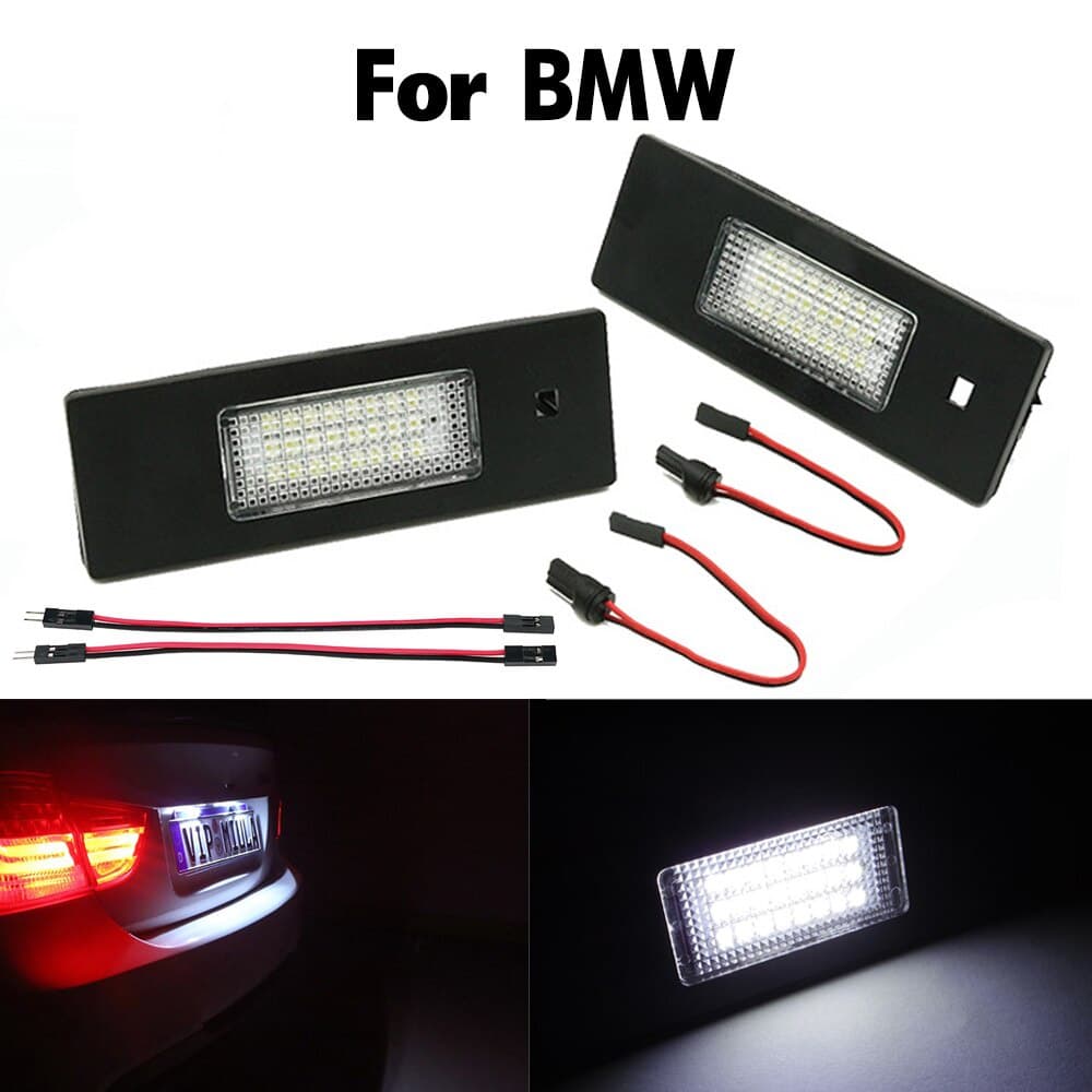 2 Pçs Branco LED Número Do Carro Luz Para BMW E81 E85 E86 E87 E87N E36 E36N Montagem Das Lâmpadas Da Placa De Licença Ca