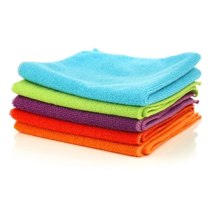Kit 5 Panos de Limpeza Pia Banheiro Sala Cozinha 30X30cm Microfibra Alta Absorção Multiuso Anti Risco