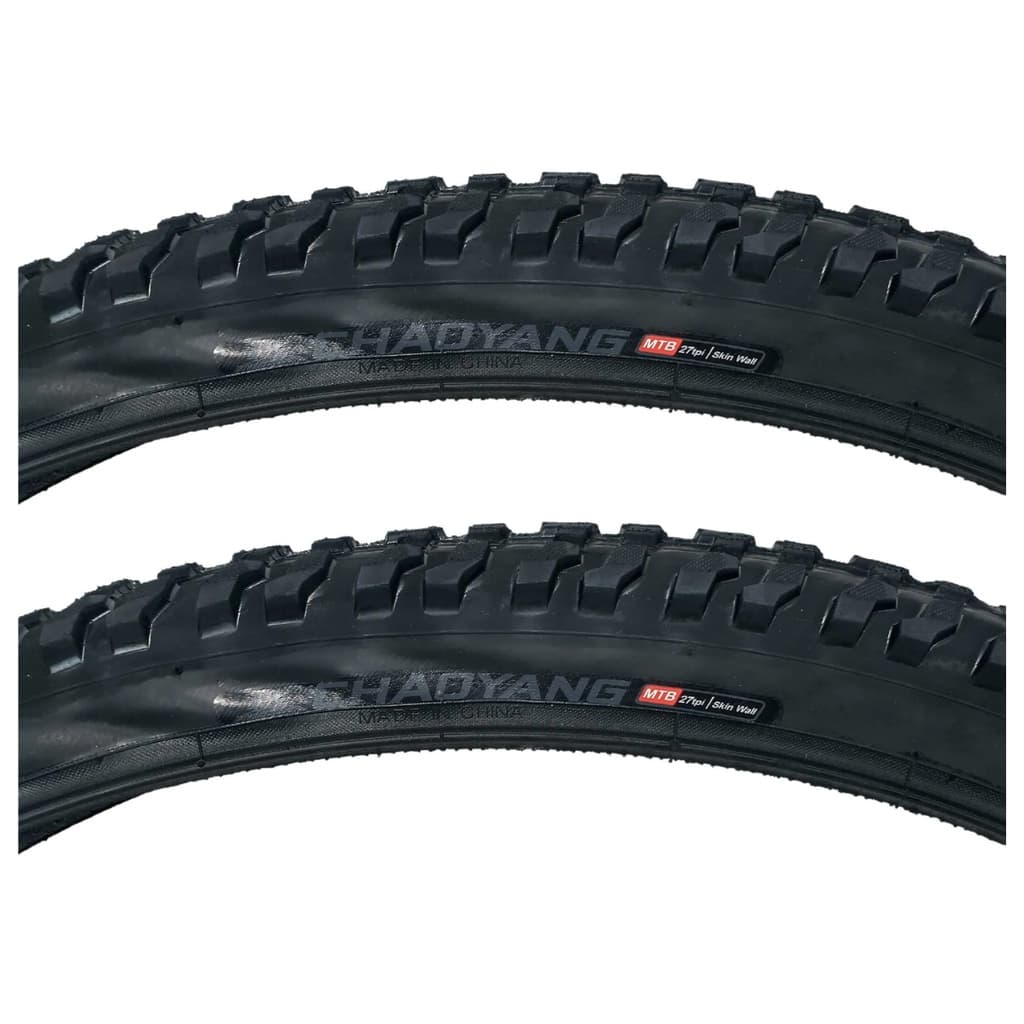 Par Pneus Bike Mtb Chaoyang Skinwall Aro 26 X 1.95 Banda Leve Balão Cravo