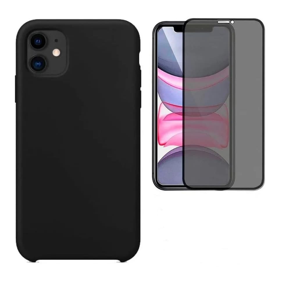 Capa Capinha + Película Privacidade 3d Compatível iPhone 11
