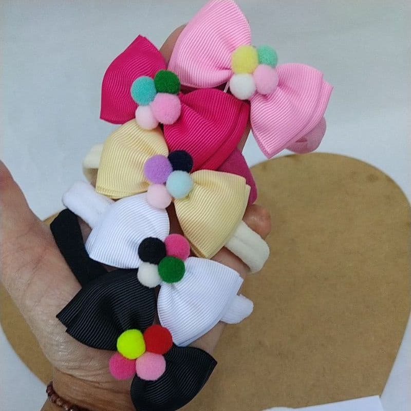 Kit com 5 Faixinhas RN Lacinhos para bebê menina