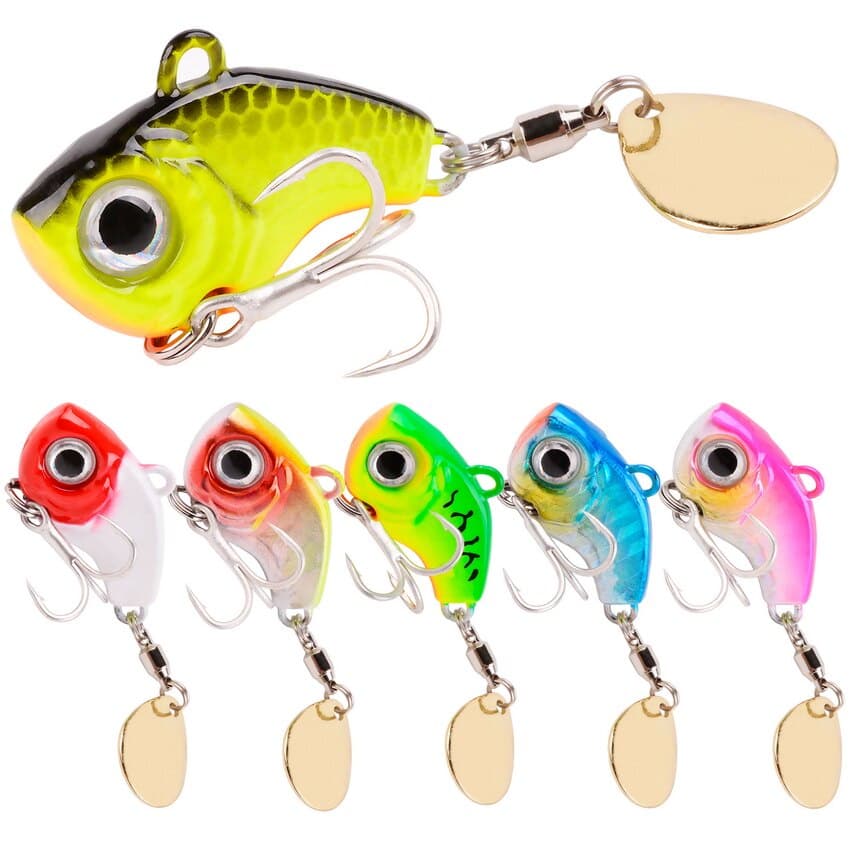 Isca Artificial Metal Vib Micro Colher Giratória Spinner Ultralight Pesca Tilápia Traíra Tucunaré