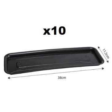 Kit com 10 Pratos Plásticos para Floreira