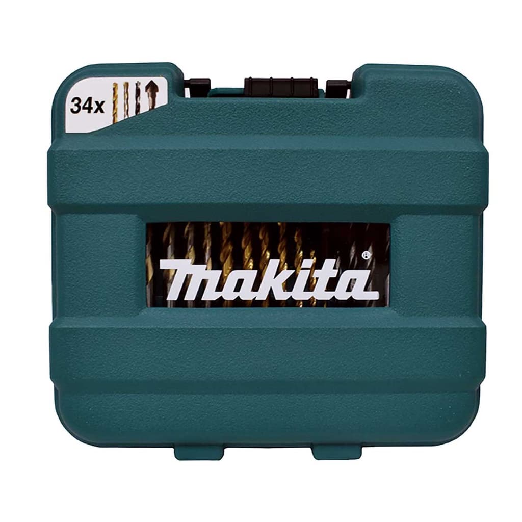 Jogo de Bits e brocas escareadoras Makita 34 peças Ref B-68498