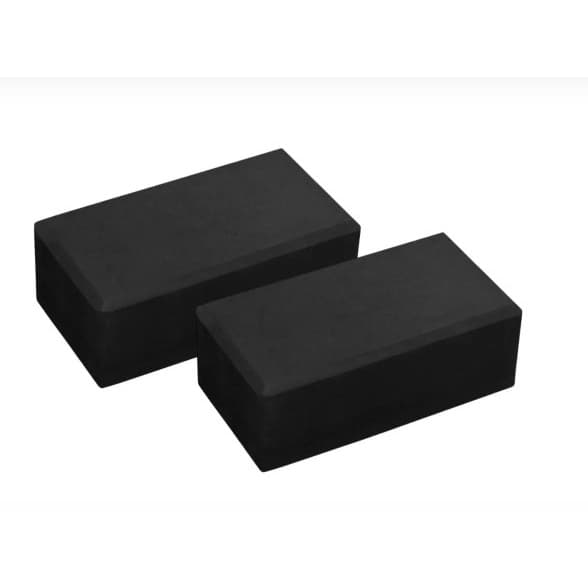 Kit 2 Bloco de yoga 21cm x 11cm x 8cm - Tijolinho para Ioga e pilates - Mix Click - Tapete Yoga - Colchonete EVA - EVA - Ioga - Yoga - Step EVA.