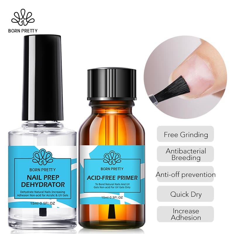 BORN PRETTY 1 Garrafa Desidratador De Preparação De Unhas NailPrimer Moagem Livre Sem Danos Ferramenta De Arte