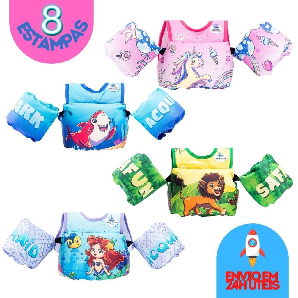 Colete Salva-Vidas  Flutuador Infantil Bóia Não Fura !!!! 100%Fabricado no Brasil