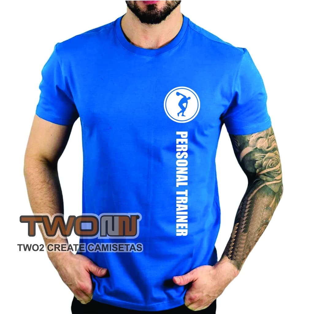 CAMISETA PERSONAL TRAINER ALGODÃO ACADEMIA P01