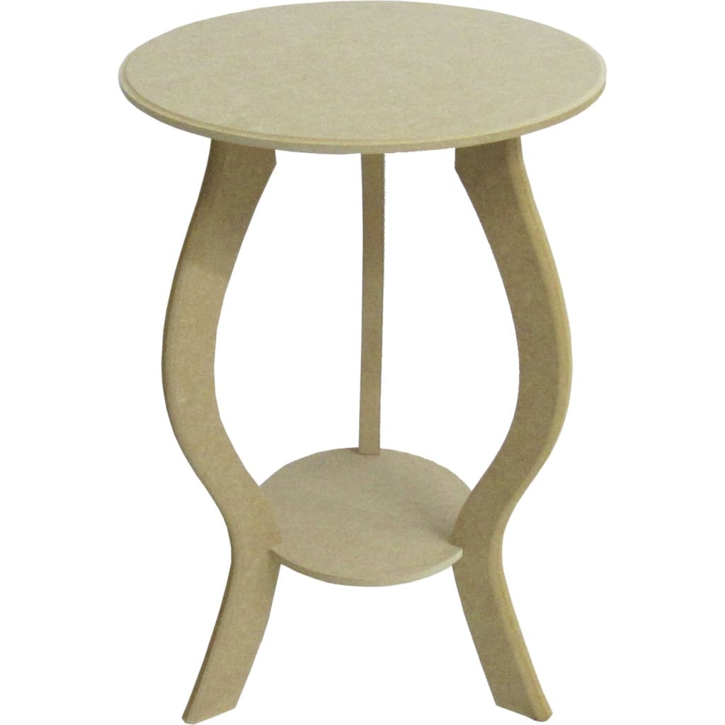 Banqueta Redonda Aparador Mesa Canto Floreira 44cm Mdf