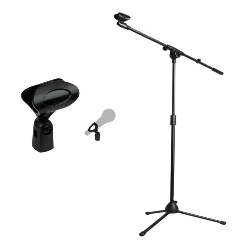 Pedestal Suporte Microfone Mxt Girafa C/ Cachimbo