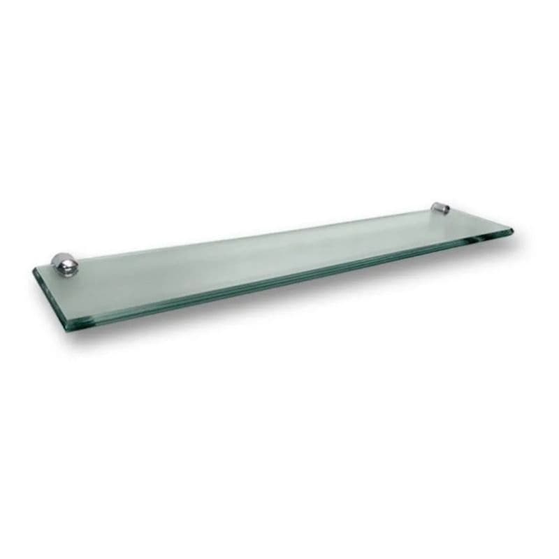 Prateleira de vidro para banheiro cozinha com suporte 40cm x 15cm