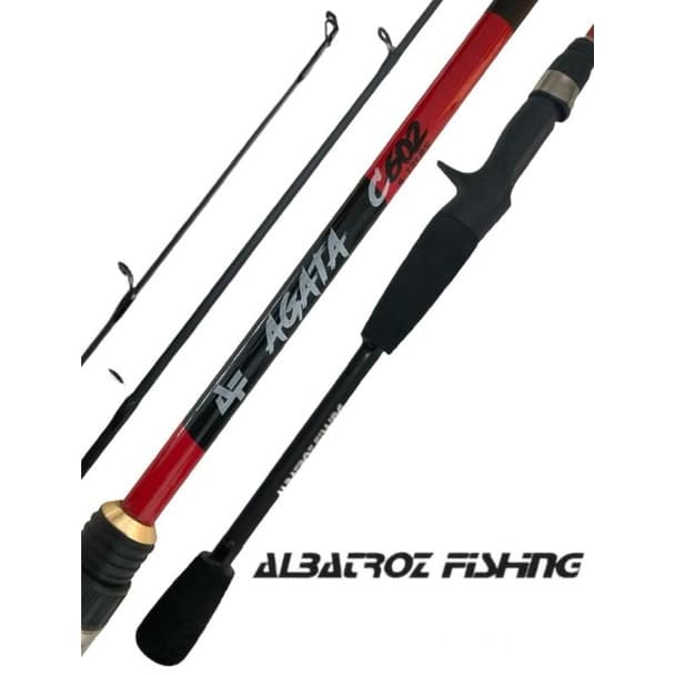 VARA PESCA CARRETILHA AGATA ALBATROZ CARBONO 2 Partes