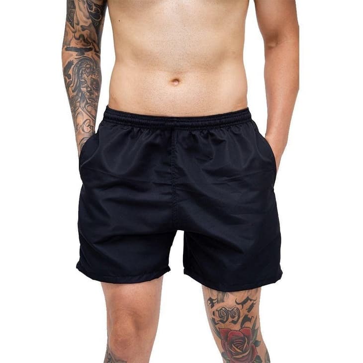 Short Preto Modelo Novo de  Tactel Masculino