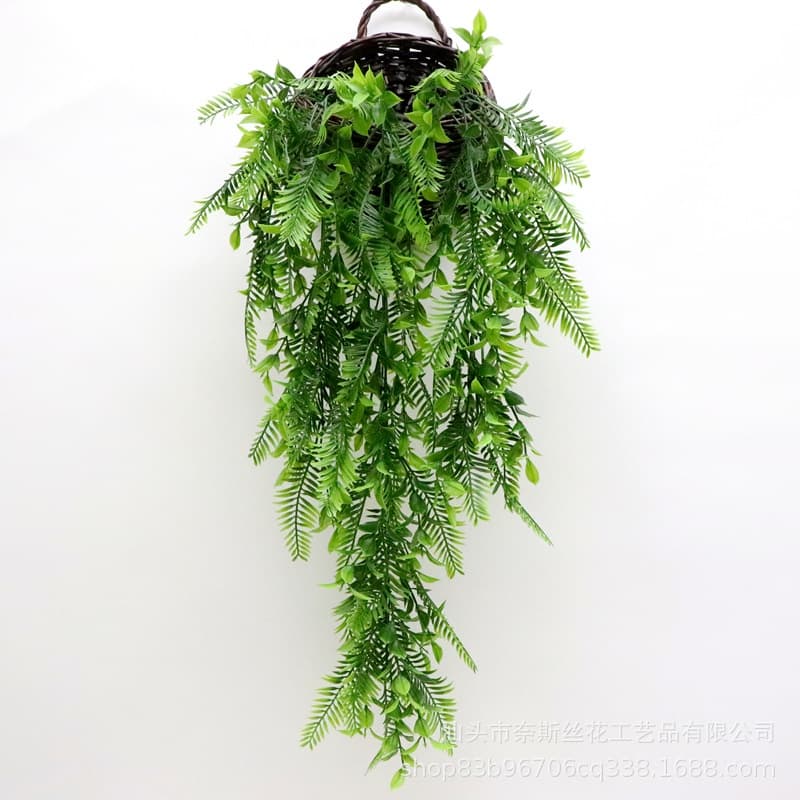 Decoração De Casamento Planta Pendurada Verde Artificial Planta Chlorophytum Parede-FL6699