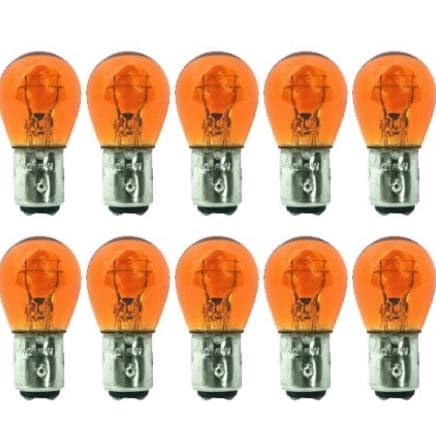 Lâmpada Halogena Âmbar 21W 2 Polos 12 Volts 10pcs