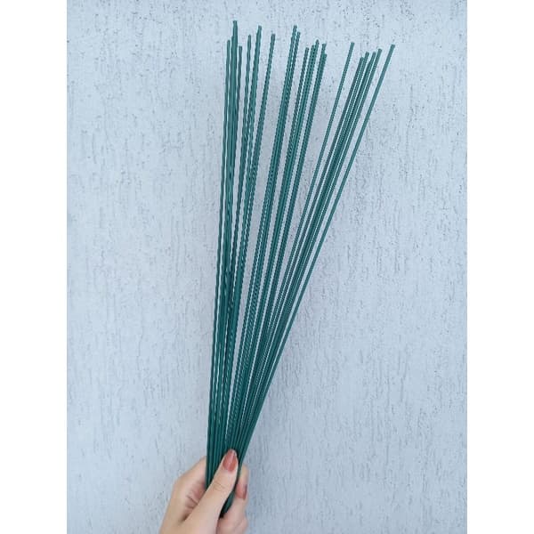 Arame de Ferro Fio Verde Suporte Para Flores Plantas