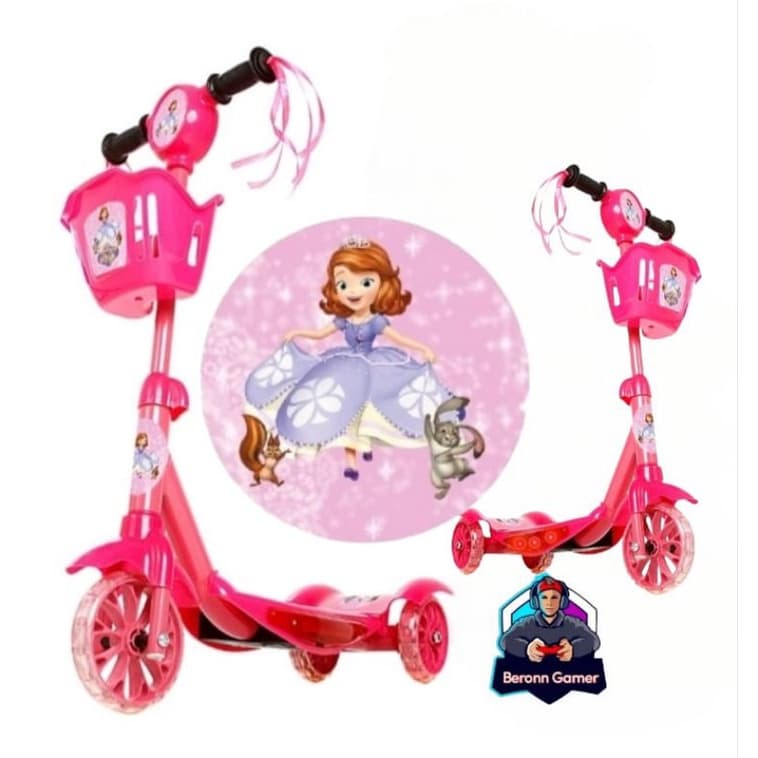 Patinete Infantil Princesa Sofia Musical C/ Cesta