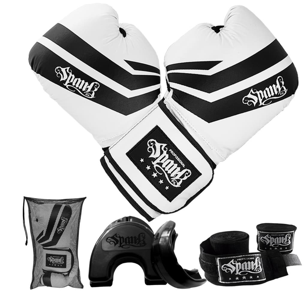 KIT Treino Boxe CONFY Spank - Branco