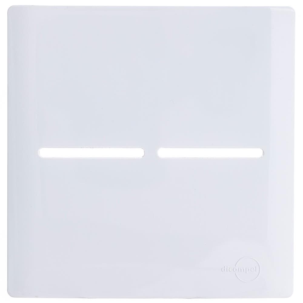 Placa 4x4 Para 2 Interruptores Novara Branca