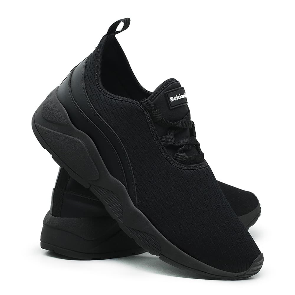 Tênis Esportivo Masculino 560 Preto Schiareli Academia Corrida Confortável Treino Preço Barato