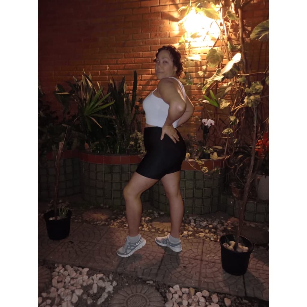 Shorts Legging Meia Coxa Curve Plus Size Suplex Grosso G1,G2,G3 e G4,G5,G6,G7,G8 Fitness Cintura Alta