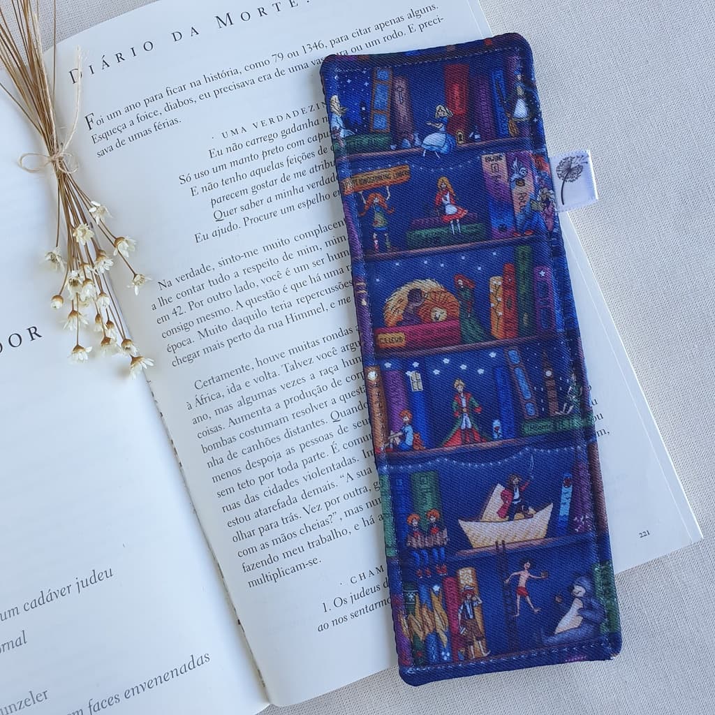 Marcador de Páginas Tecido para Livro Books, Bíblia, Apostila, Agenda e Caderno, Livros