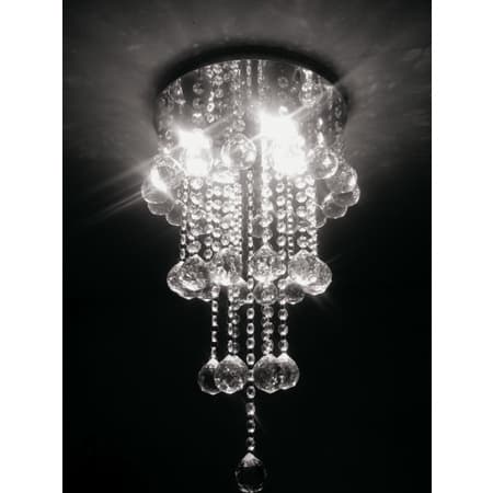 Lustre de Cristal para sala, base de inox de 30cm de diâmetros ,cordão de castanhas com esferas
