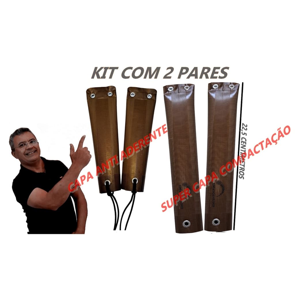 KIT COM 2 PARES DE CAPINHAS PROTETORAS