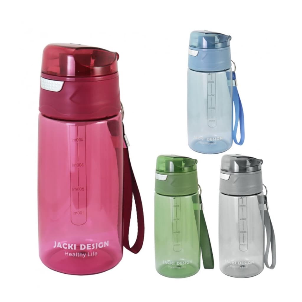 Squeeze Garrafa de Água Academia Fitness com Tampa Alça Trava Filtro Peneira Infusor Fazer Água Saborizada 500 Ml