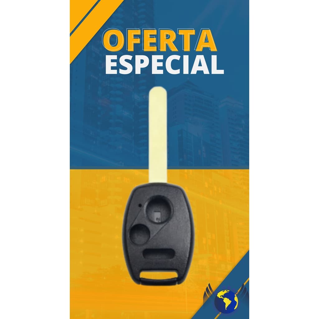 CHAVE OCA TELECOMANDO HONDA 2B + PANIC