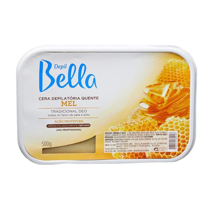 Cera Depilatória Depil Bella 500g Mel
